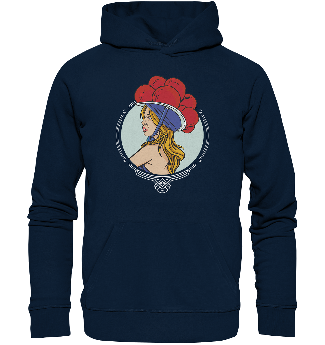 Schwarzwälderin mit Bollenhut | Premium Organic Hoodie