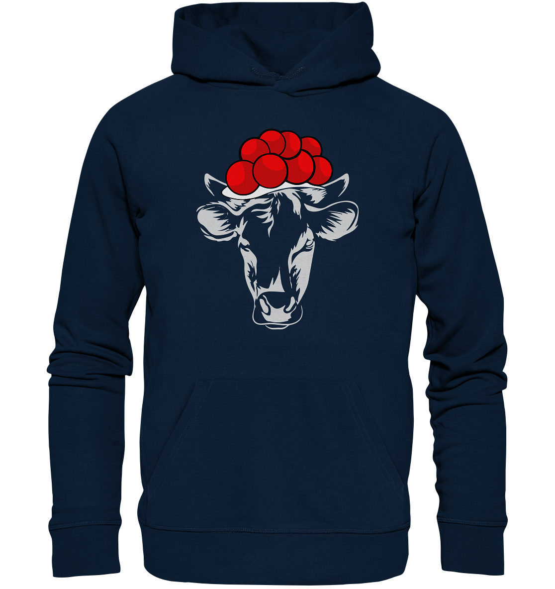 Kuh mit Bollenhut | Premium Organic Hoodie
