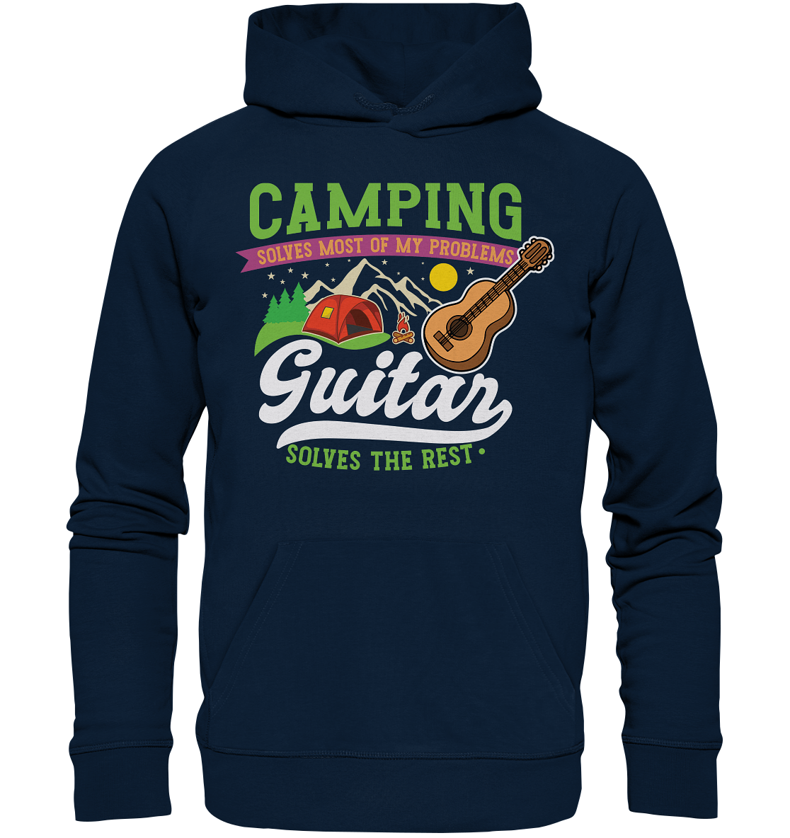 Camping & Guitar | Bio Hoodie Organic