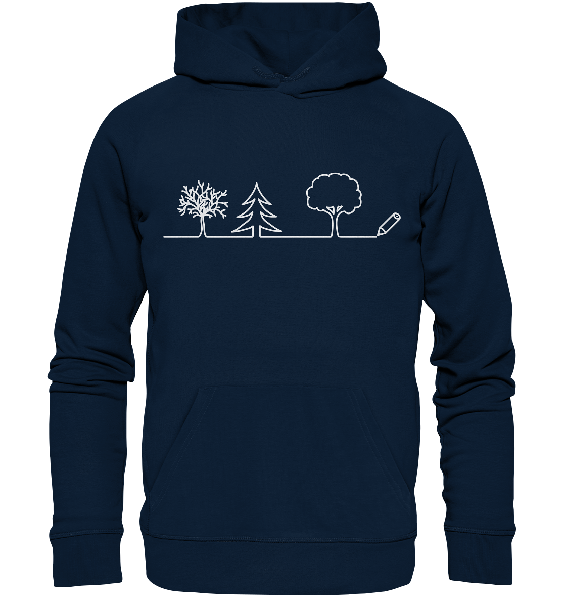 Bäume zeichnen | Bio Premium Hoodie Organic