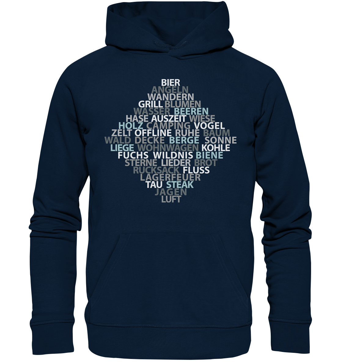 Wortsalat der Natur | Premium Organic Hoodie