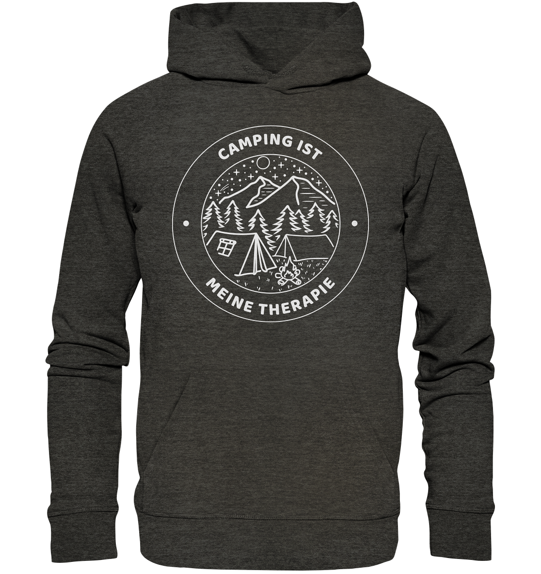 Camping ist meine Therapie | Bio Hoodie Organic