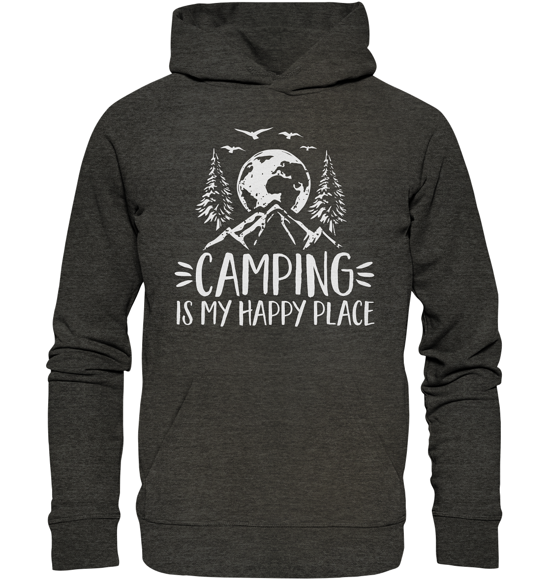 Camping Is My Happy Place | Premium Organic Hoodie