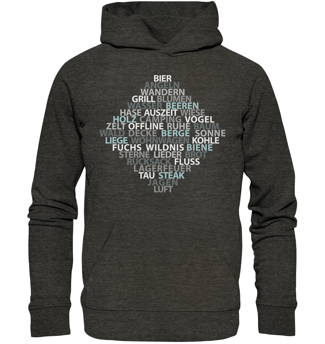 Wortsalat der Natur | Premium Organic Hoodie