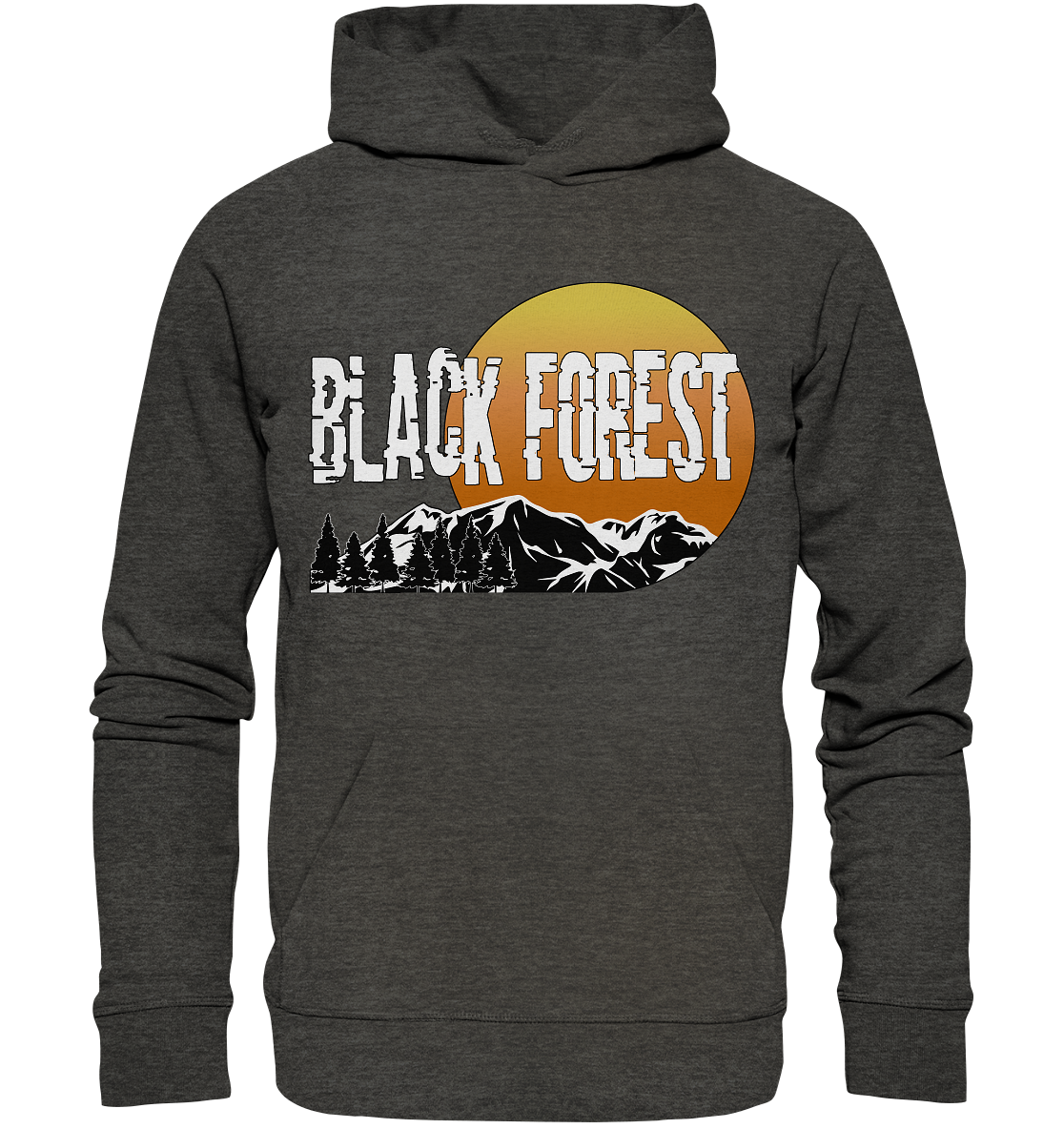 Black Forest Sonnenuntergang | Bio Hoodie Organic