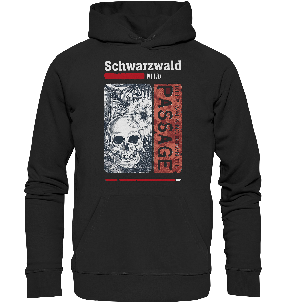 Schwarzwald Wild Passage Skull | Premium Organic Hoodie