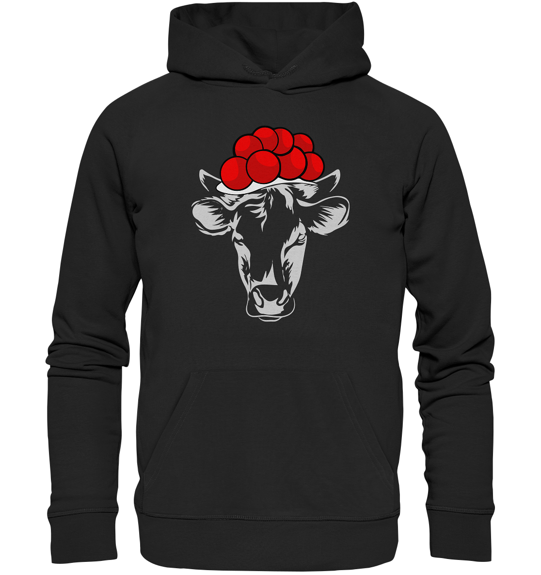 Kuh mit Bollenhut | Premium Organic Hoodie