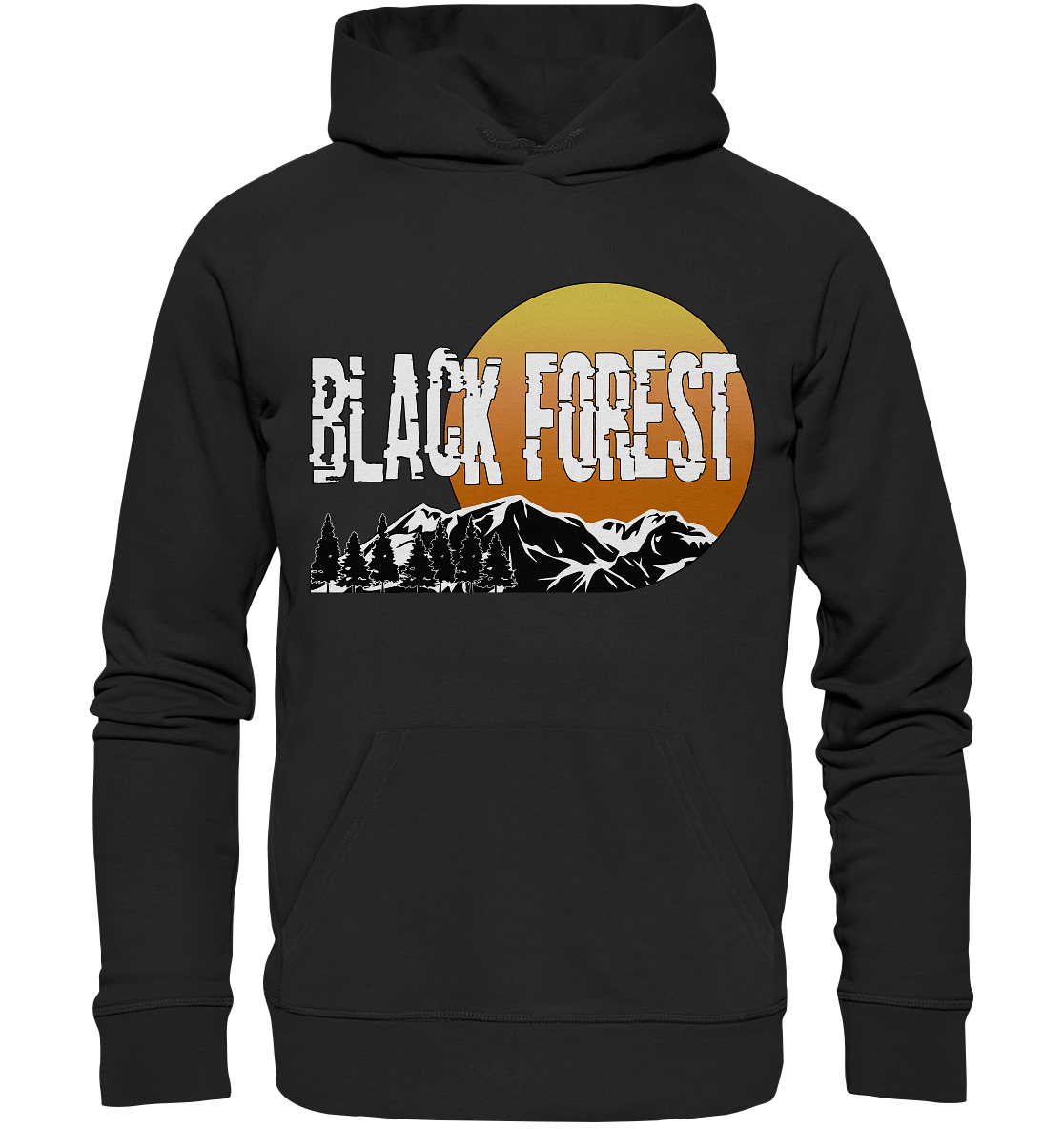 Black Forest Sonnenuntergang | Bio Hoodie Organic