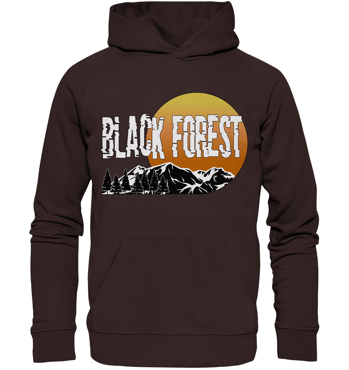Black Forest Sonnenuntergang | Bio Hoodie Organic