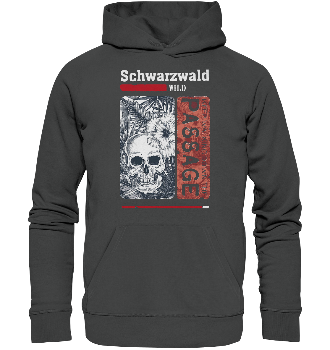 Schwarzwald Wild Passage Skull | Premium Organic Hoodie