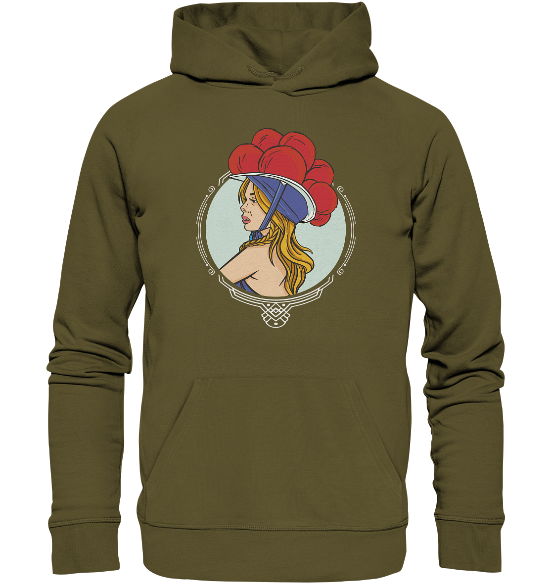 Schwarzwälderin mit Bollenhut | Premium Organic Hoodie