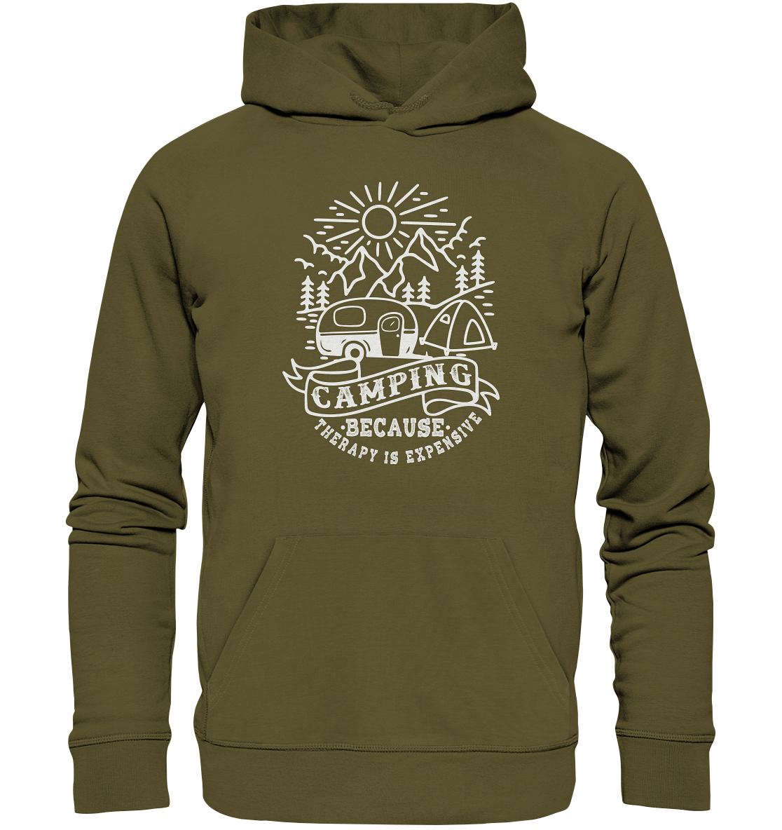 Camping Therapy | Premium Organic Hoodie