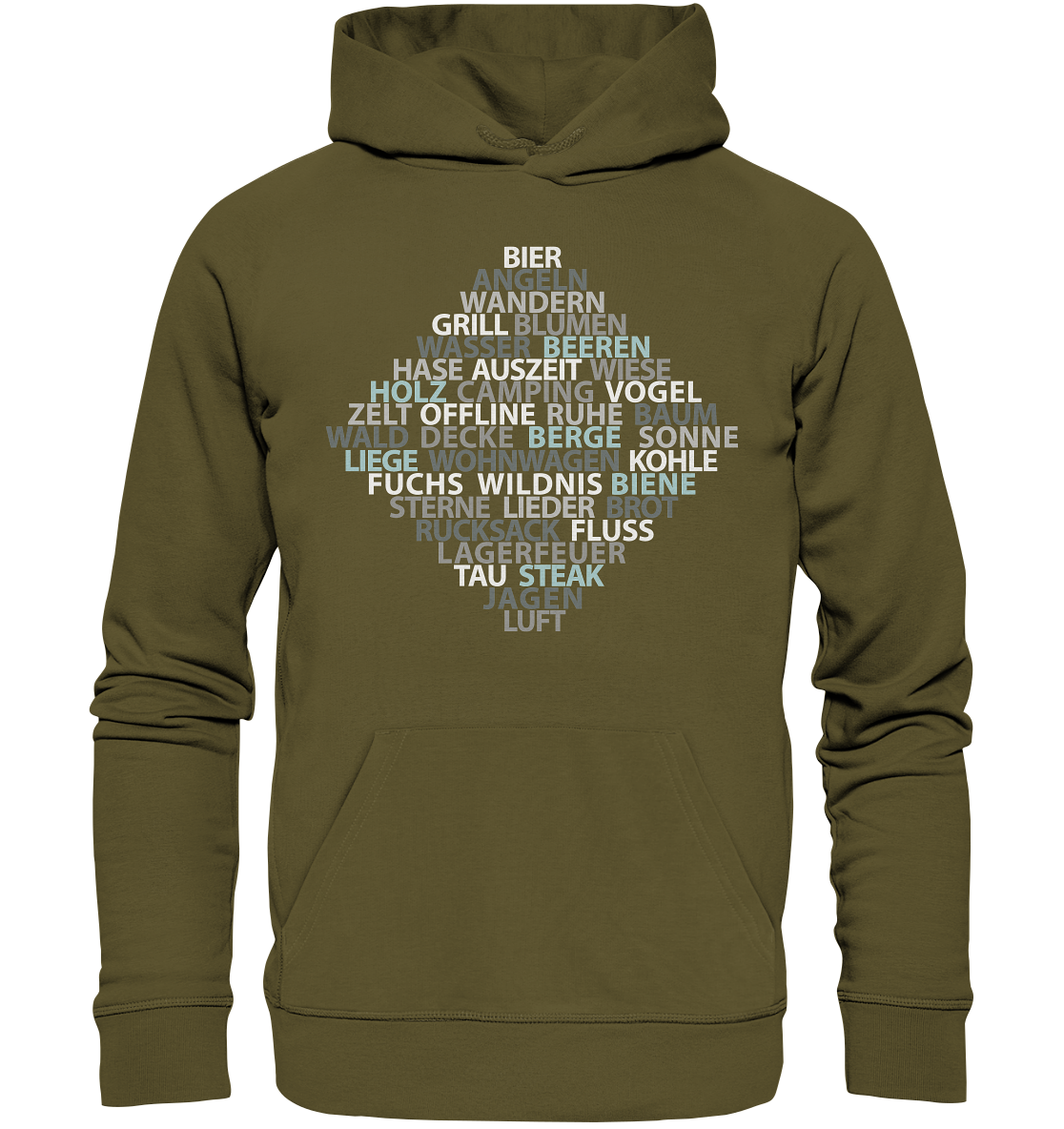 Wortsalat der Natur | Premium Organic Hoodie