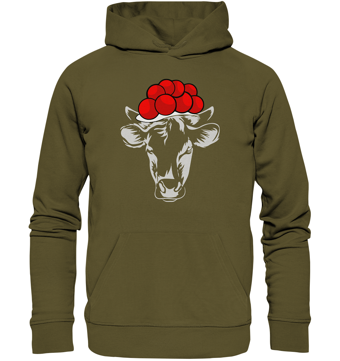 Kuh mit Bollenhut | Premium Organic Hoodie