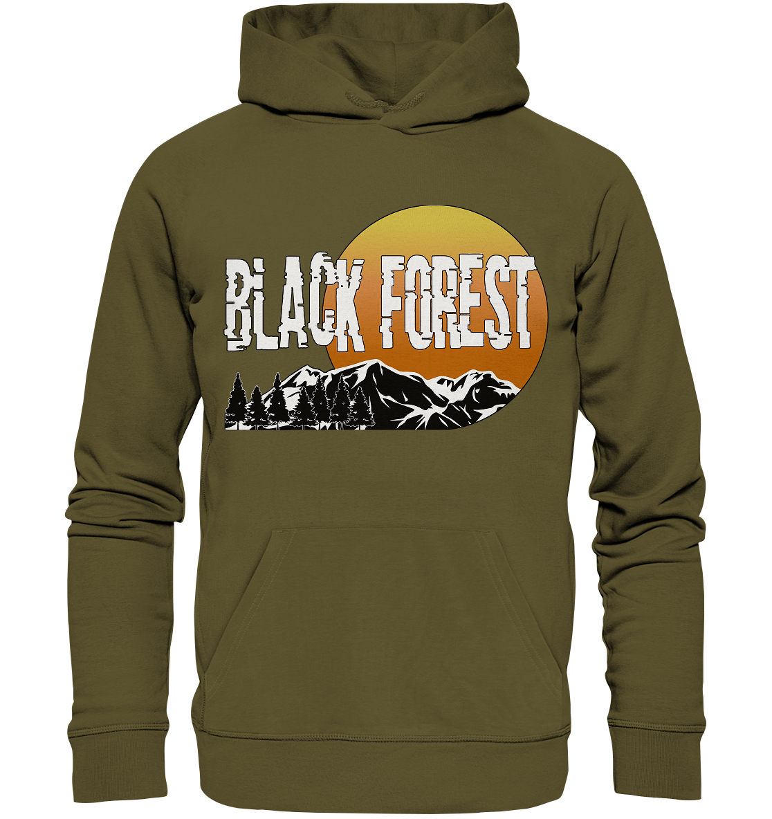 Black Forest Sonnenuntergang | Bio Hoodie Organic