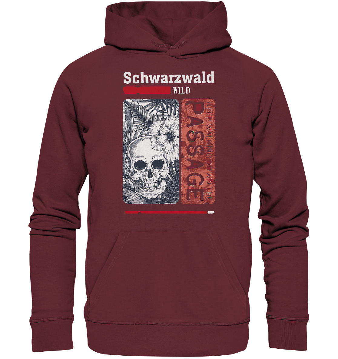 Schwarzwald Wild Passage Skull | Premium Organic Hoodie
