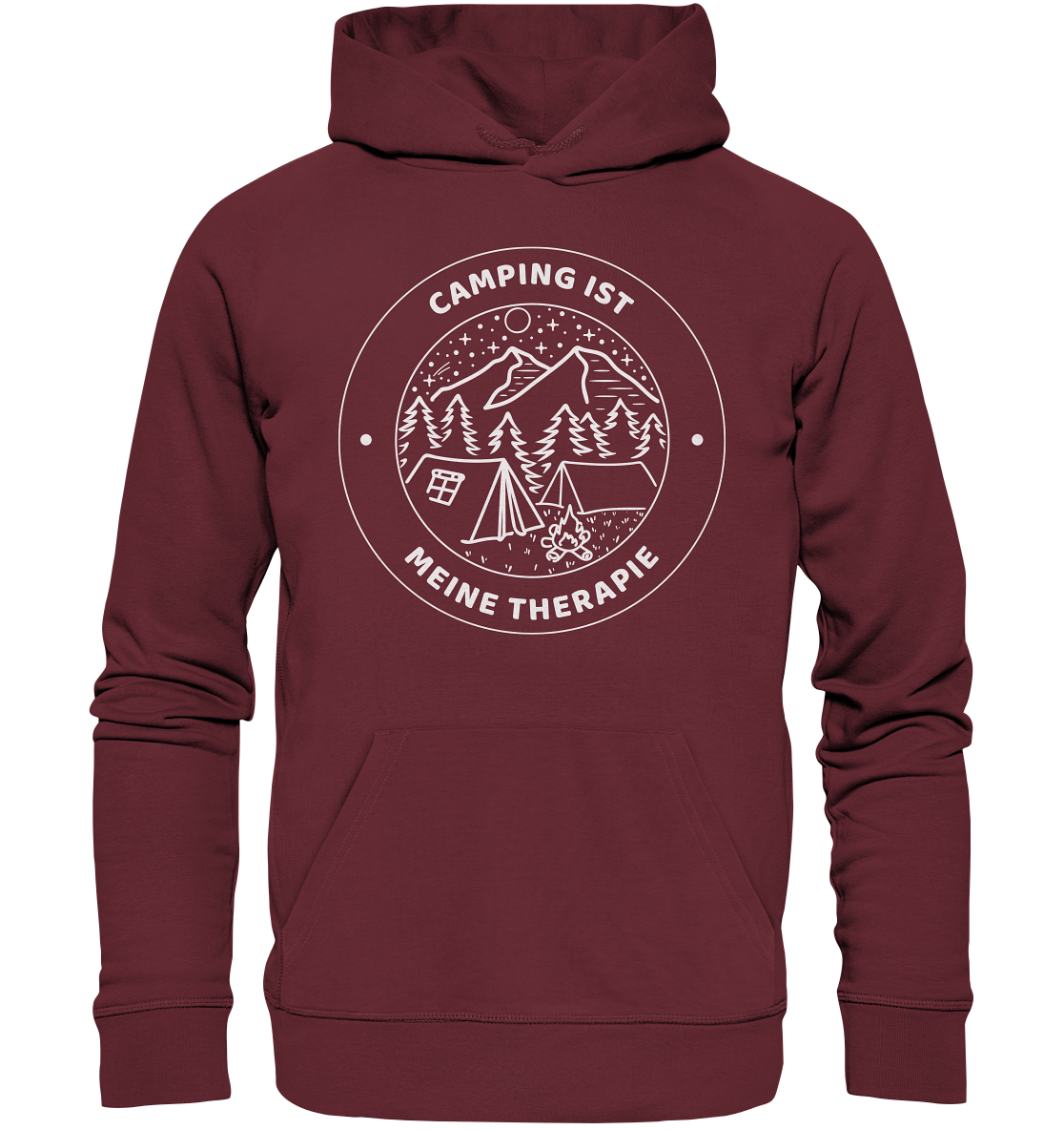 Camping ist meine Therapie | Bio Hoodie Organic
