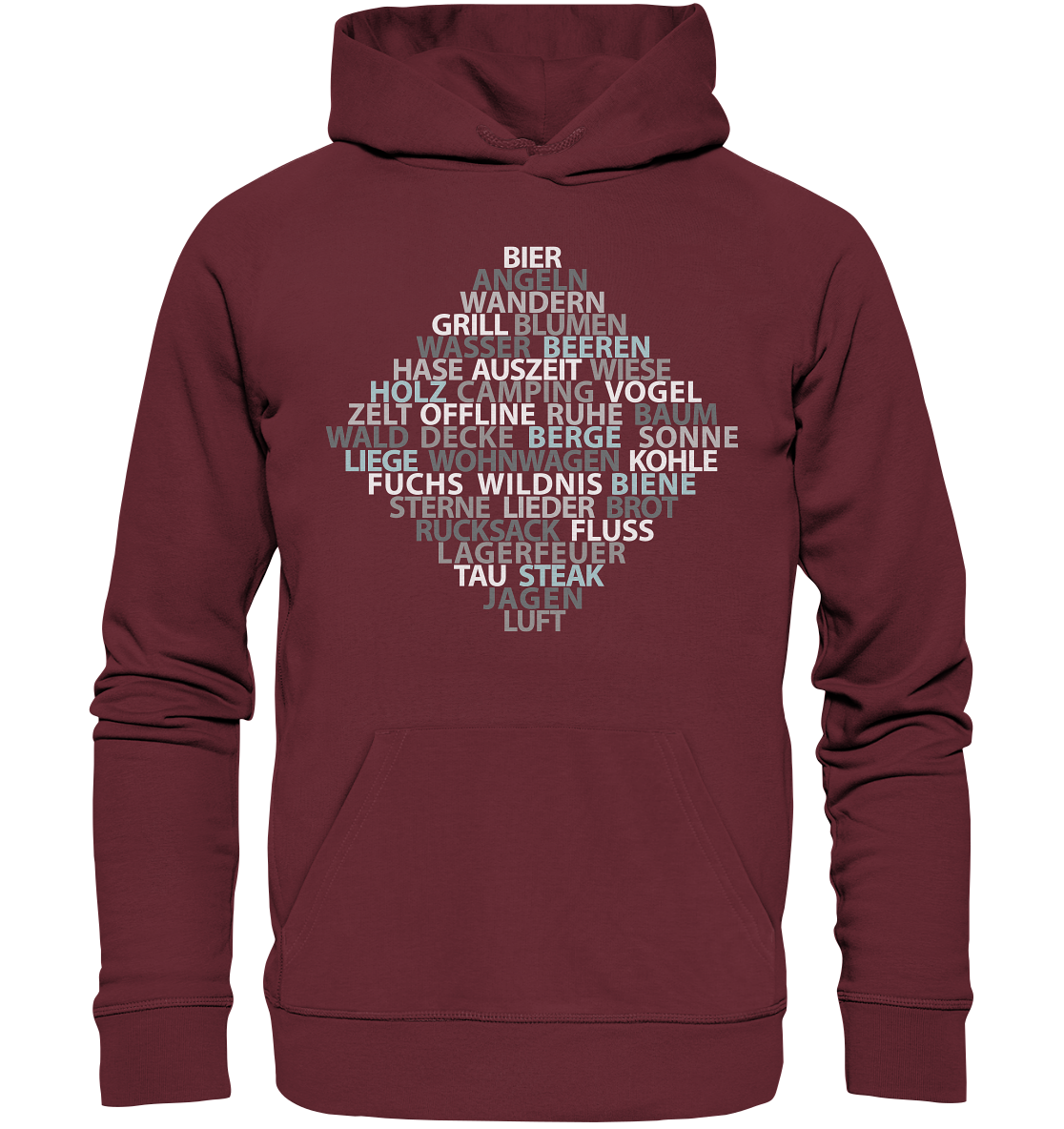 Wortsalat der Natur | Premium Organic Hoodie