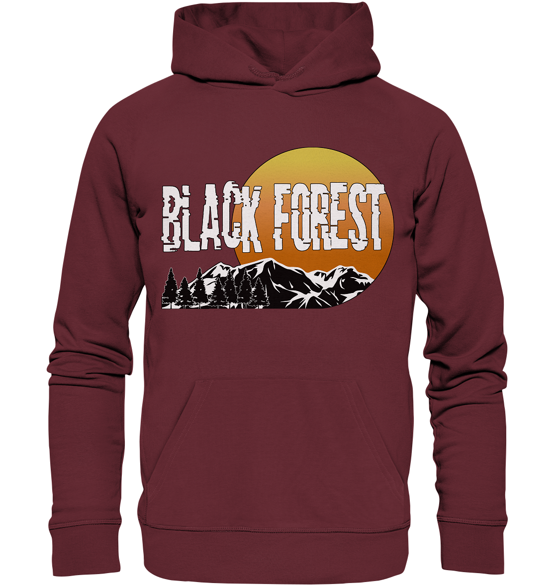 Black Forest Sonnenuntergang | Bio Hoodie Organic
