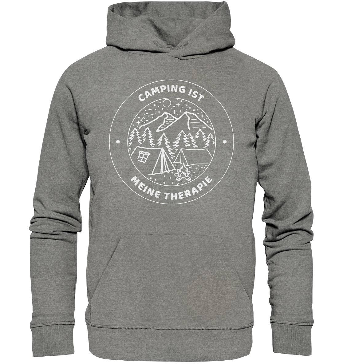 Camping ist meine Therapie | Bio Hoodie Organic