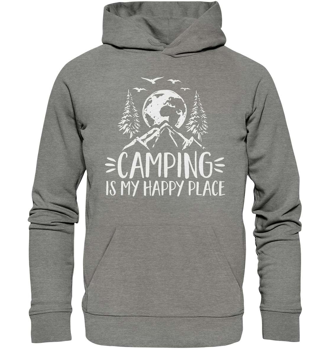 Camping Is My Happy Place | Premium Organic Hoodie