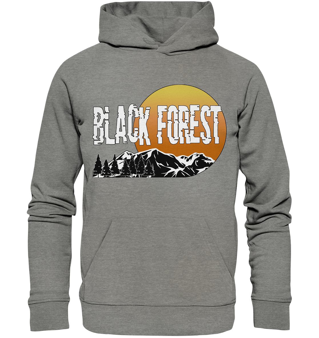 Black Forest Sonnenuntergang | Bio Hoodie Organic