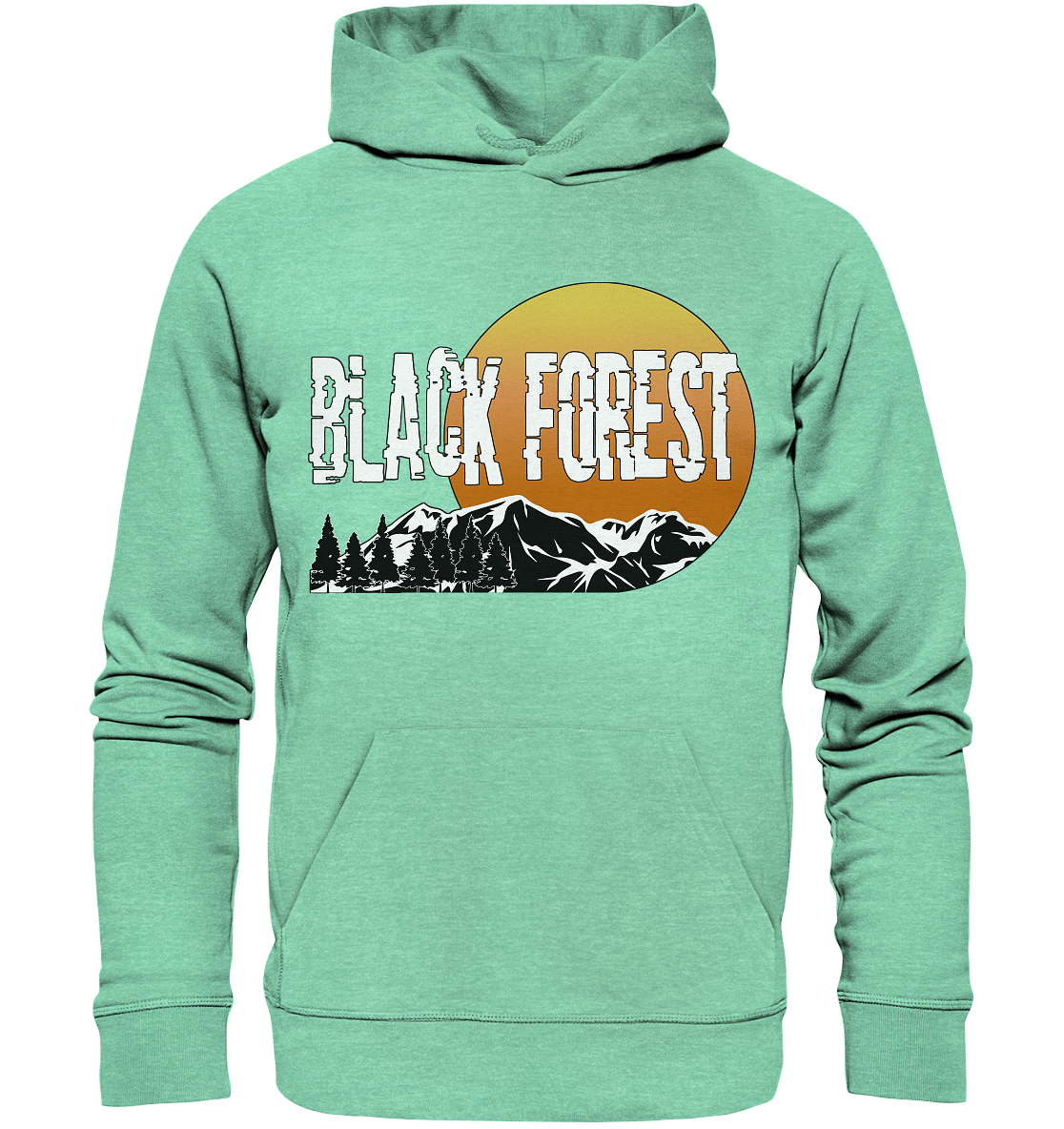 Black Forest Sonnenuntergang | Bio Hoodie Organic
