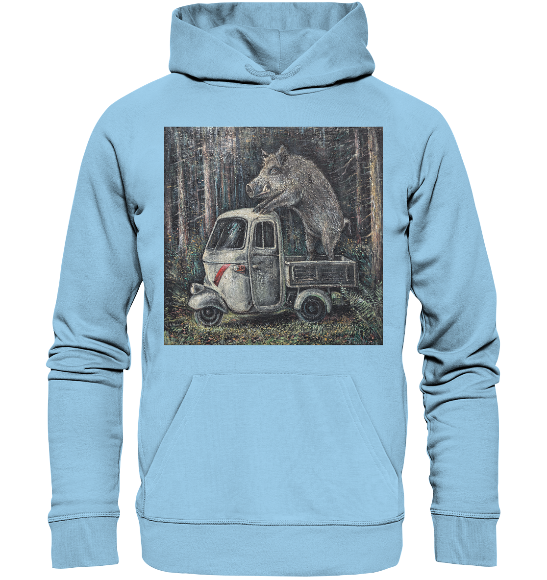 Ape Wildschwein "Apecinghiale" | Bio Premium Hoodie Organic