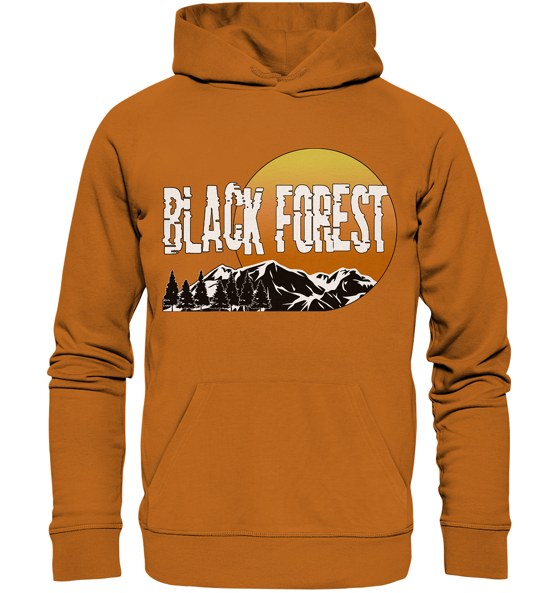 Black Forest Sonnenuntergang | Bio Hoodie Organic