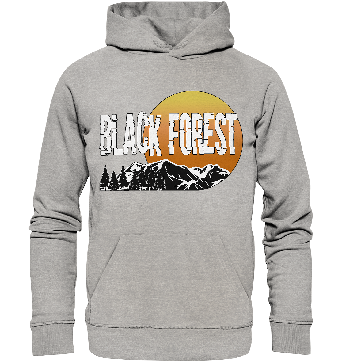 Black Forest Sonnenuntergang | Bio Hoodie Organic