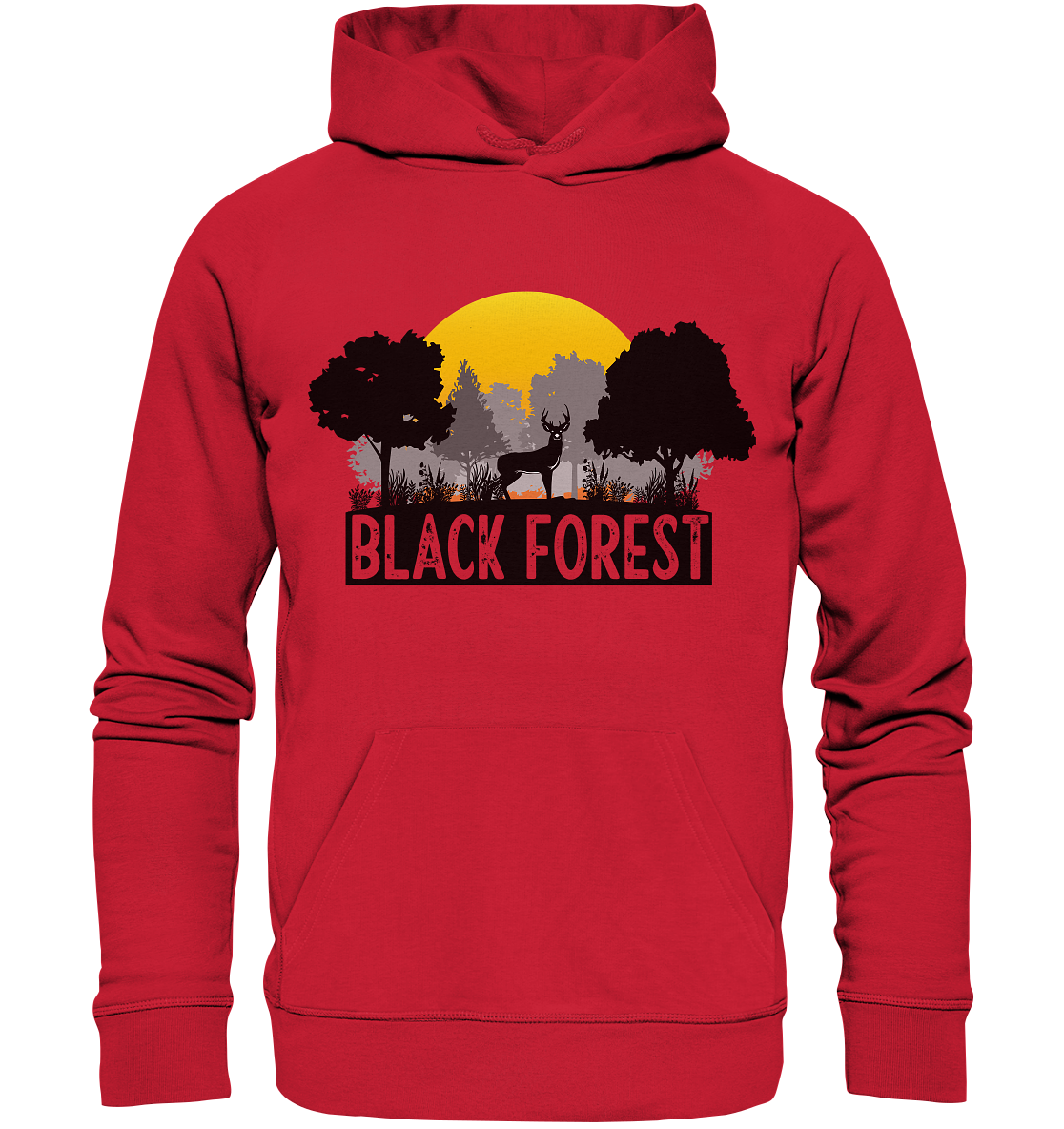 Black Forest Sonnenuntergang | Organic Hoodie