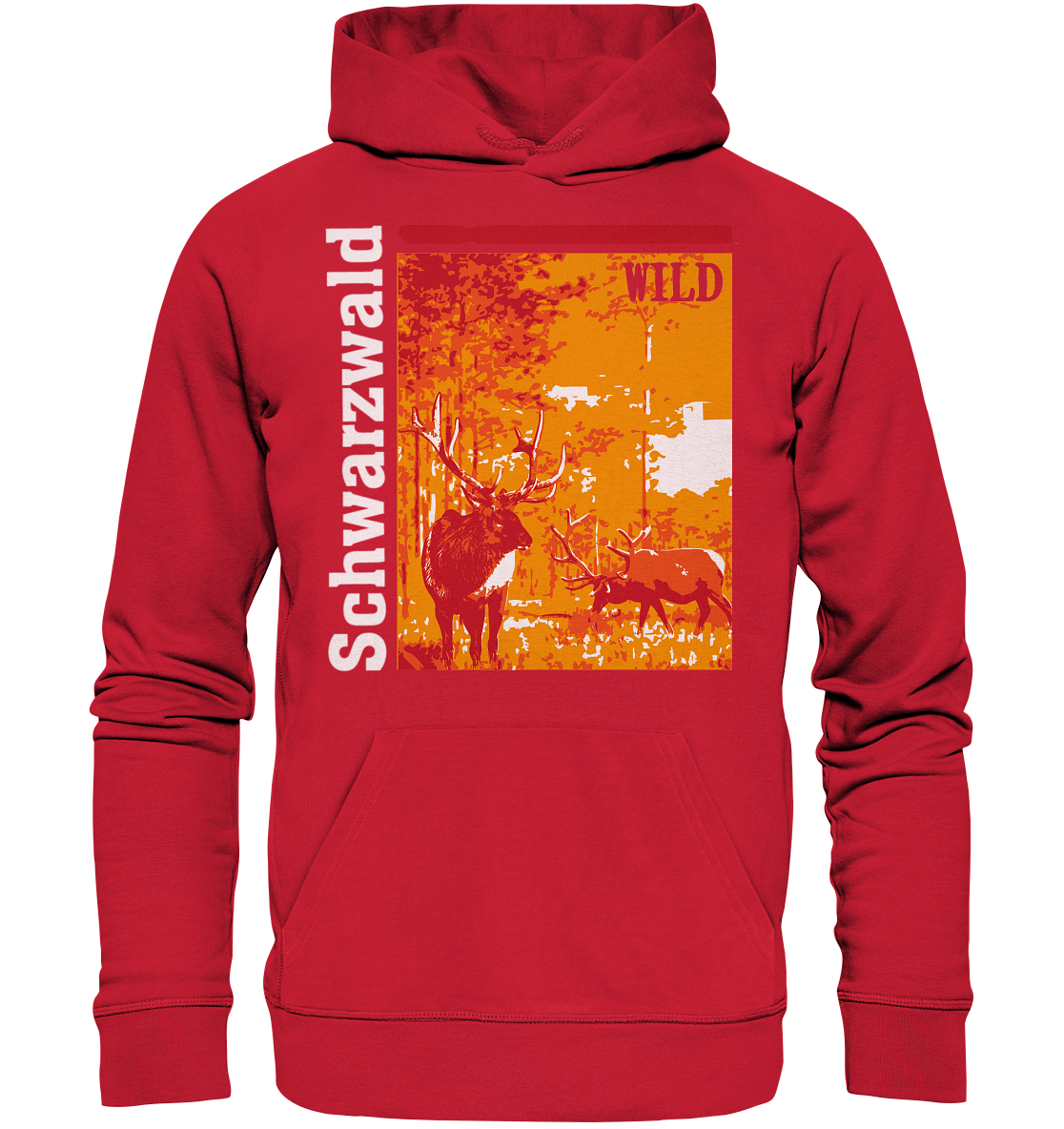 Schwarzwald Wild Hirsch | Bio Hoodie Organic