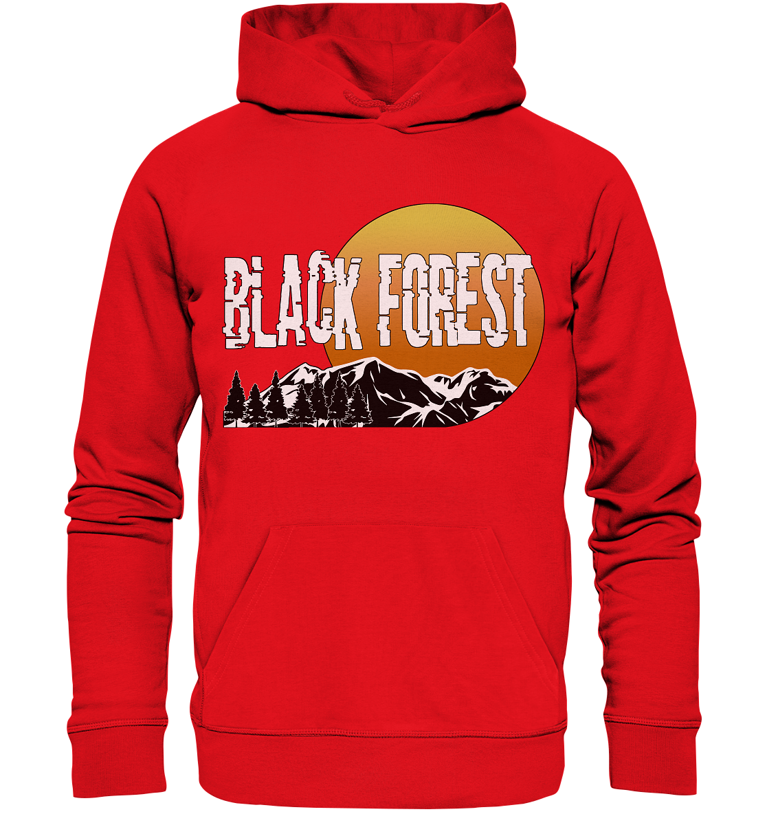 Black Forest Sonnenuntergang | Bio Hoodie Organic