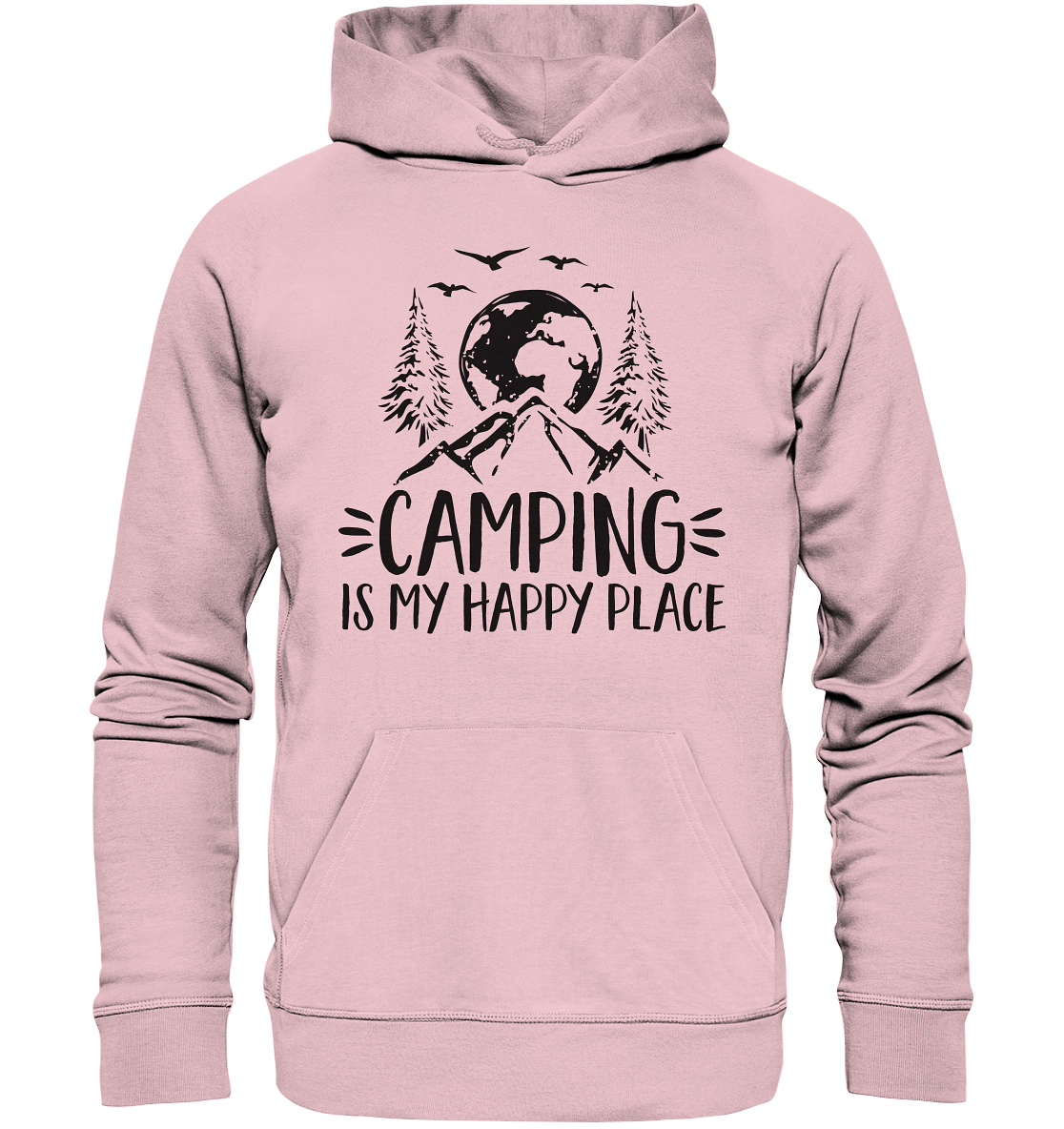 Camping Is My Happy Place | Premium Organic Hoodie