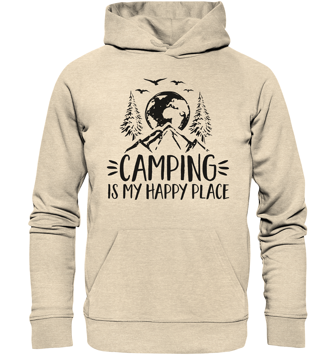 Camping Is My Happy Place | Premium Organic Hoodie