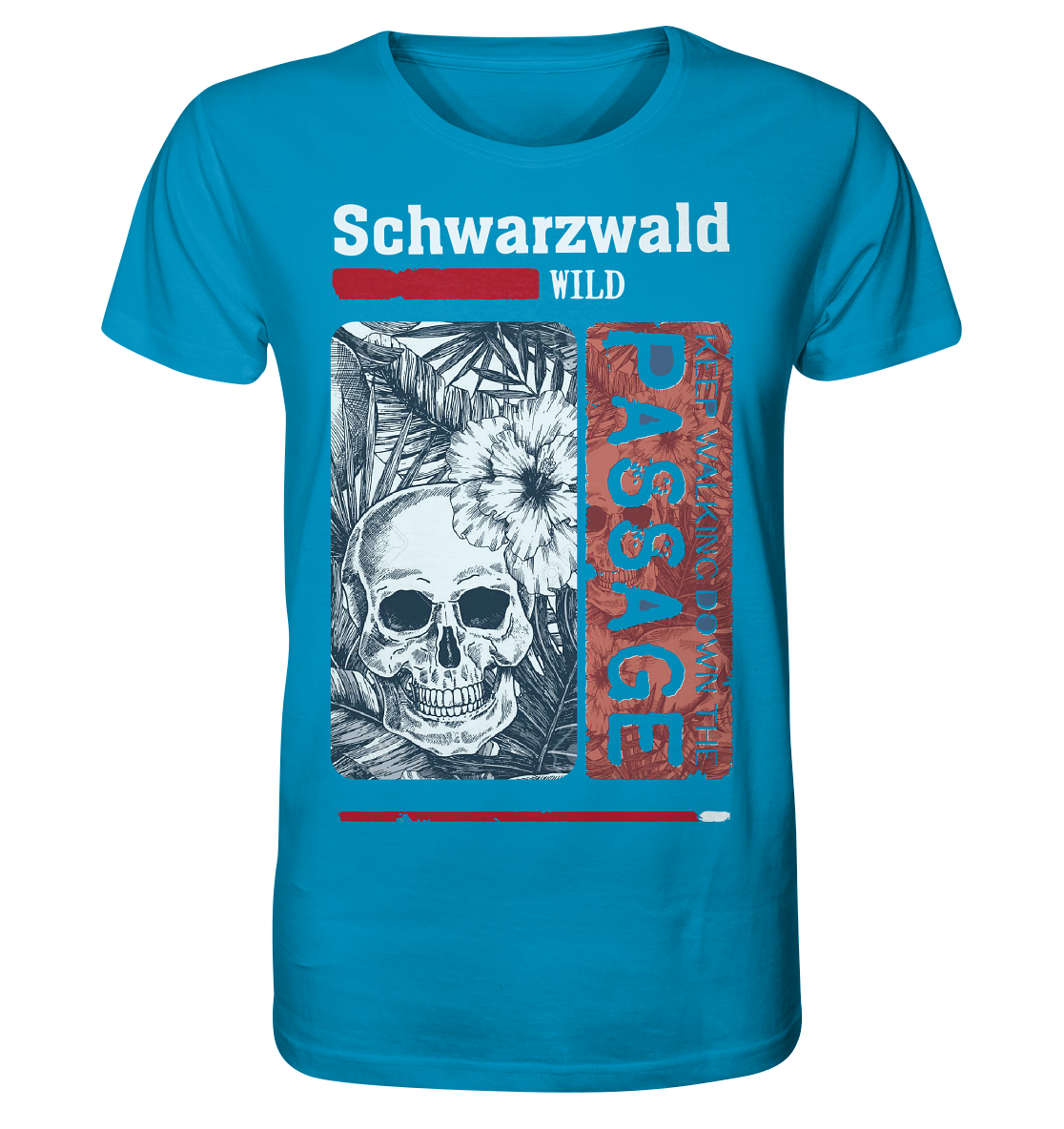 Schwarzwald Wild Passage Skull | Bio T-Shirt Organic