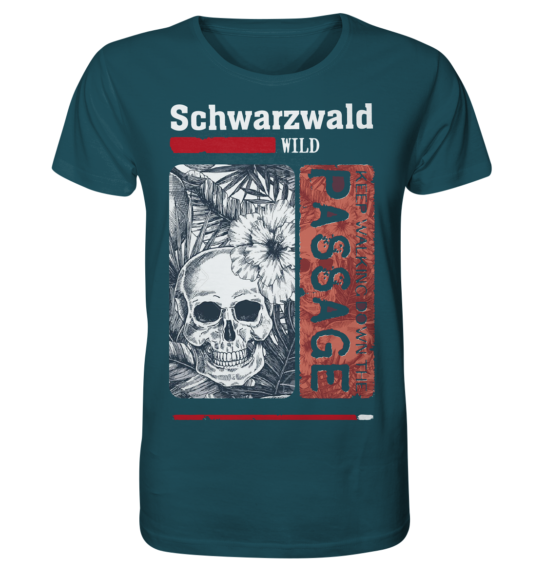 Schwarzwald Wild Passage Skull | Bio T-Shirt Organic