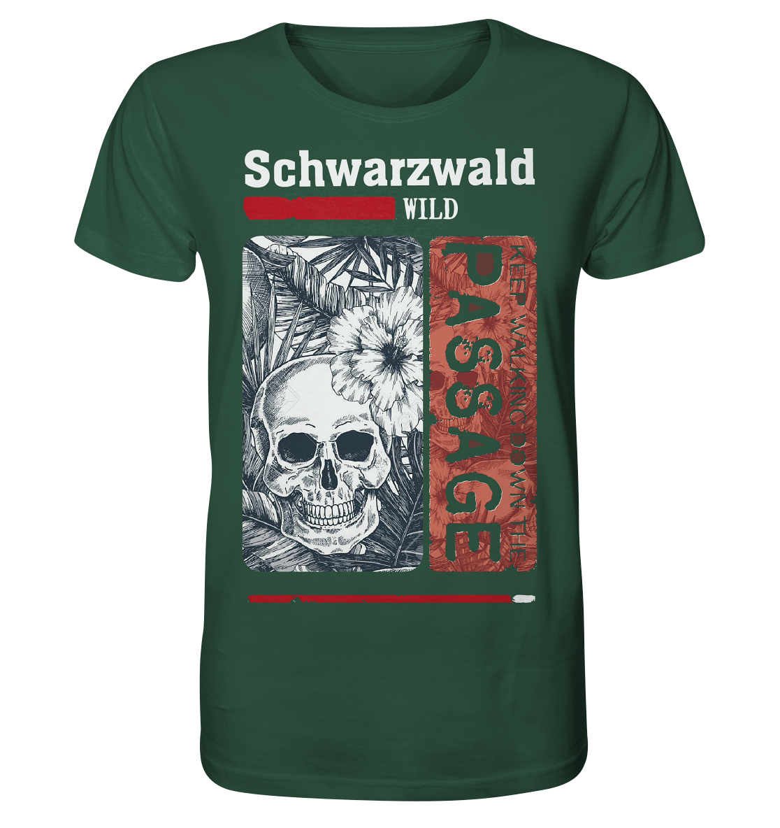 Schwarzwald Wild Passage Skull | Bio T-Shirt Organic