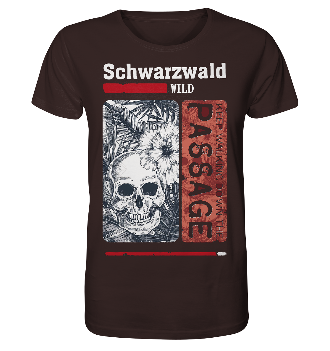 Schwarzwald Wild Passage Skull | Bio T-Shirt Organic