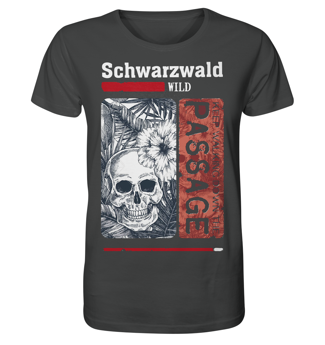 Schwarzwald Wild Passage Skull | Bio T-Shirt Organic