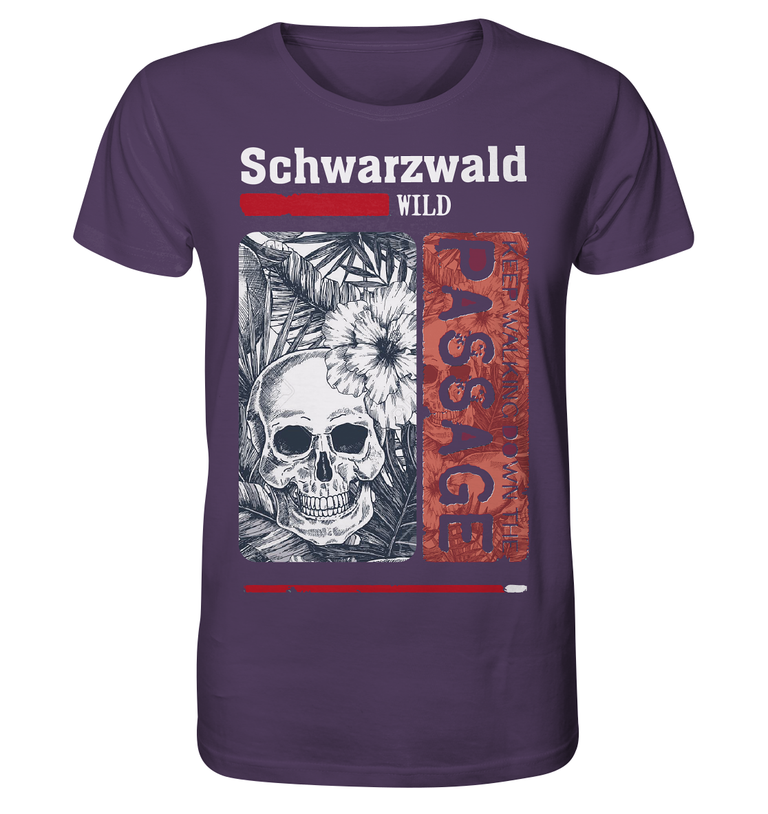 Schwarzwald Wild Passage Skull | Bio T-Shirt Organic