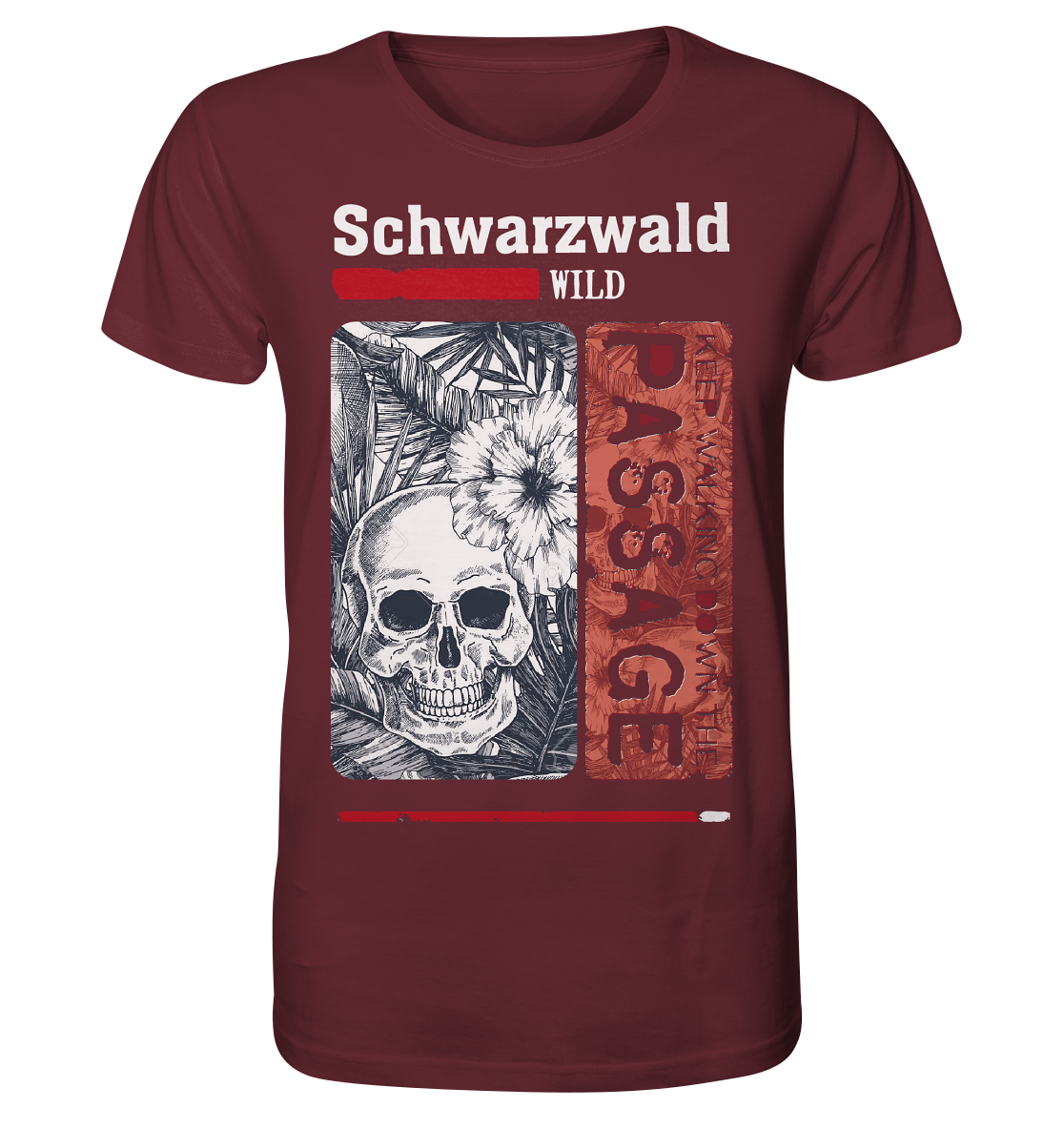 Schwarzwald Wild Passage Skull | Bio T-Shirt Organic