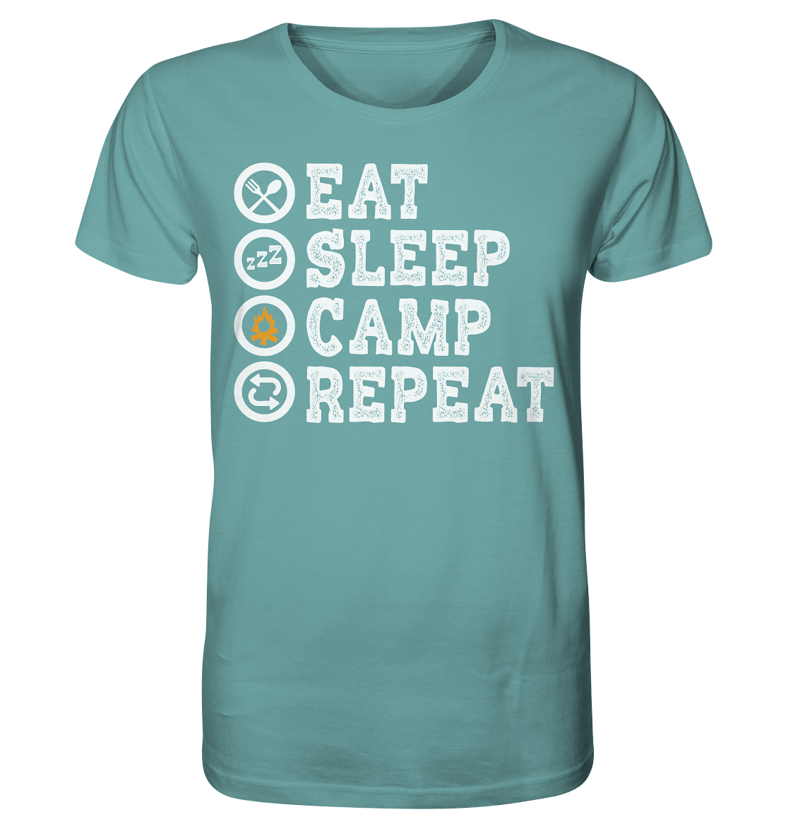 Eat Sleep Camp Repeat | - Organic Shirt