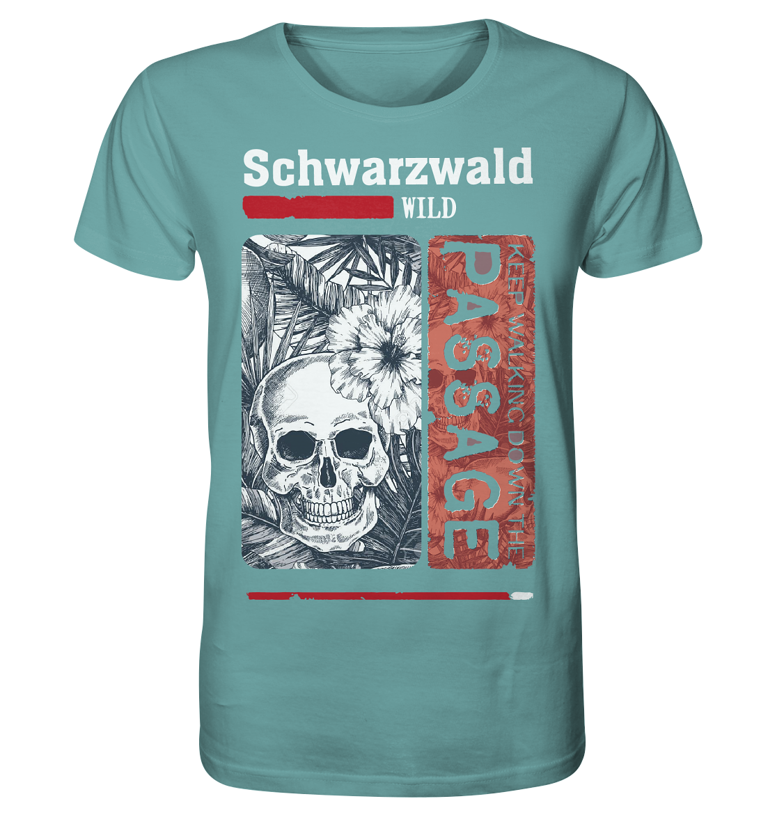 Schwarzwald Wild Passage Skull | Bio T-Shirt Organic