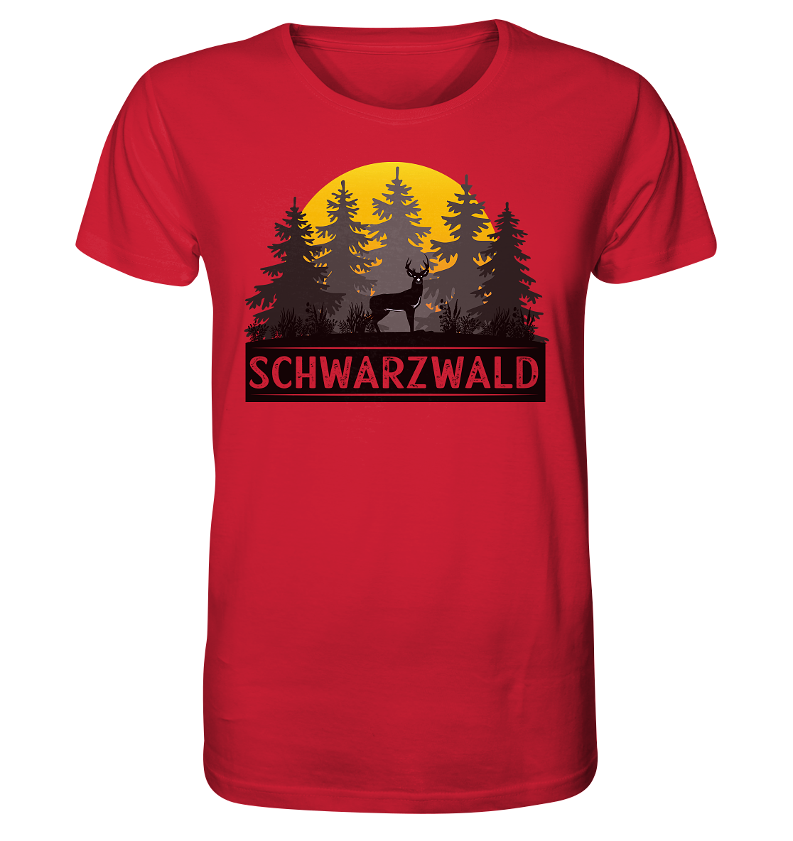 Schwarzwald Sonnenuntergang | Organic T-Shirt