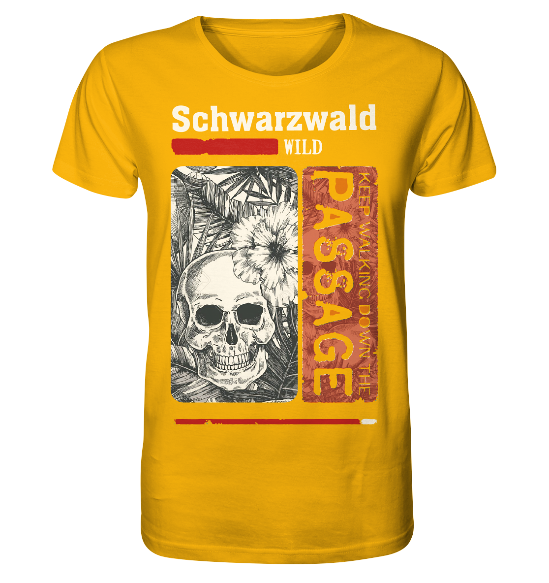 Schwarzwald Wild Passage Skull | Bio T-Shirt Organic