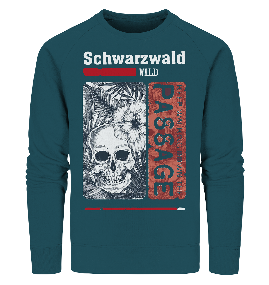 Schwarzwald Wild Passage Skull | Bio Sweatshirt Organic