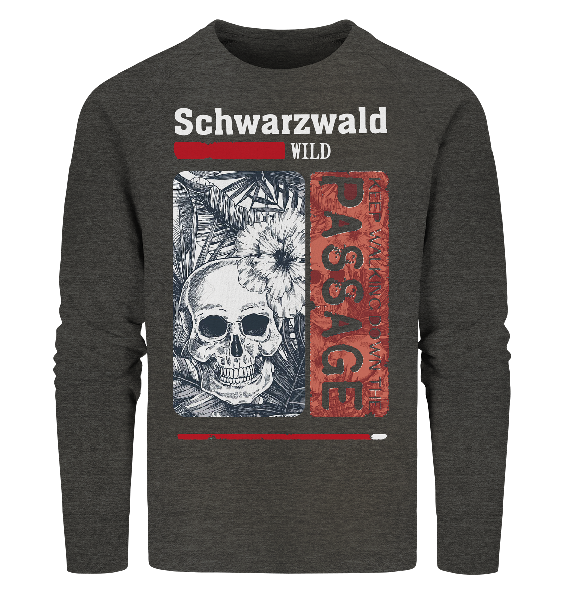 Schwarzwald Wild Passage Skull | Bio Sweatshirt Organic