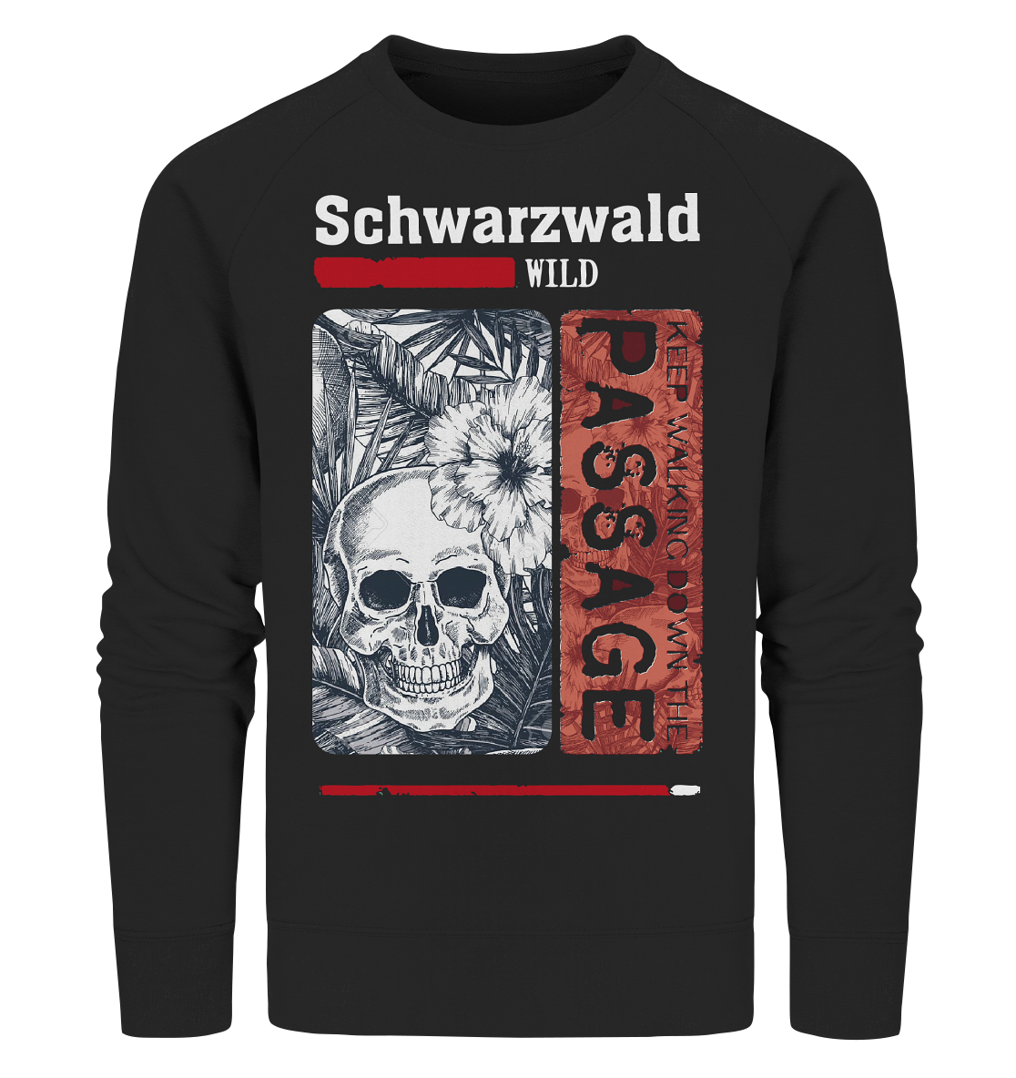 Schwarzwald Wild Passage Skull | Bio Sweatshirt Organic