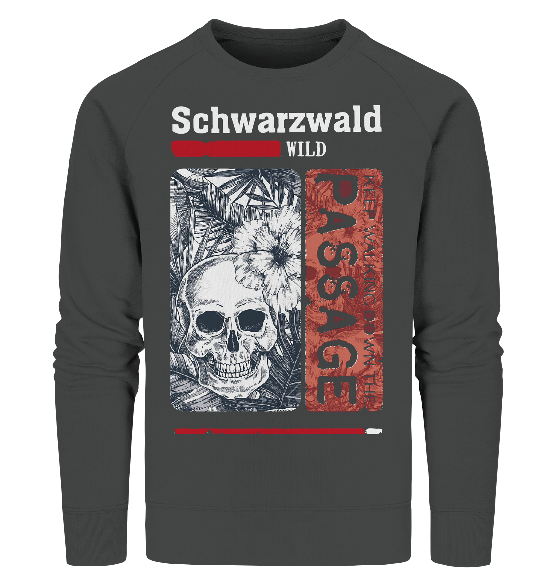 Schwarzwald Wild Passage Skull | Bio Sweatshirt Organic
